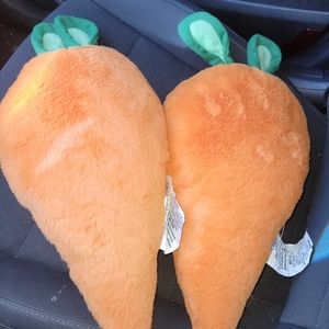 2 Target bullseye carrot pillow